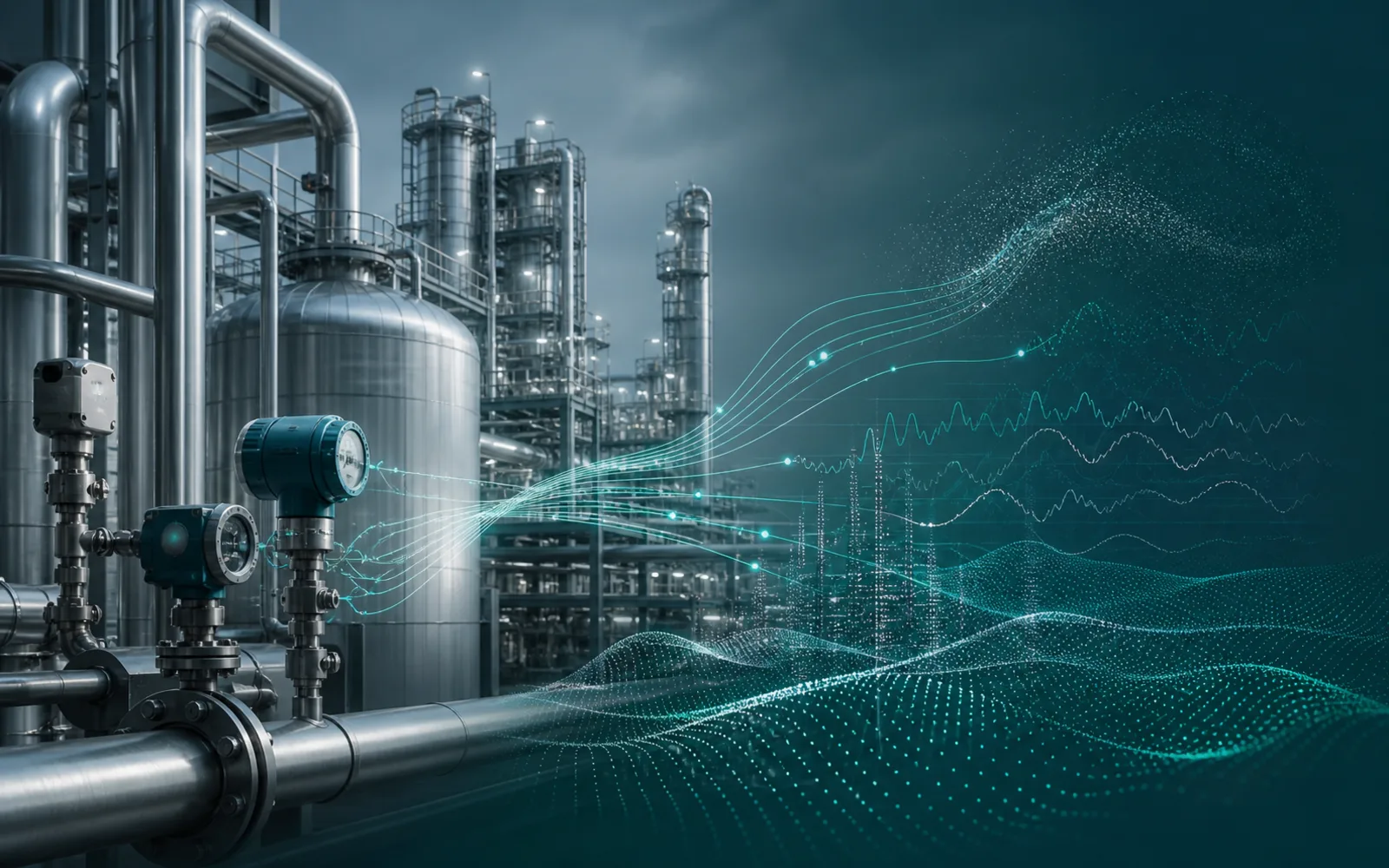 Conceptual illustration for Industrial Big Data Acquisition and Processing